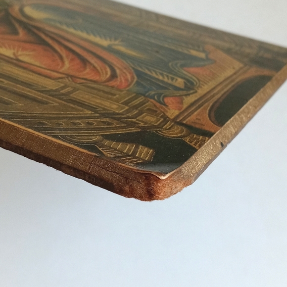 Vintage Madonna and Child on Curved Throne Painting Andrew W. Mellon Collection - Picture 10 of 12